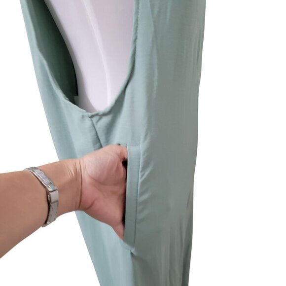 Jane's Size L-XL Sage Green Overalls / Jumpsuit, Excellent Used Condition - Picture 6 of 14